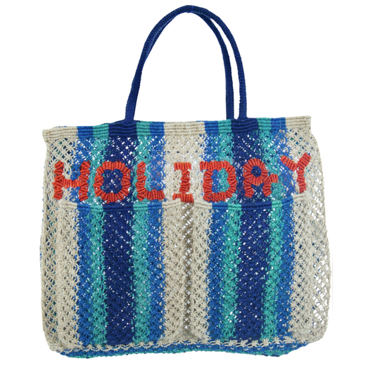 Holiday Jute Bag with Pockets (Monty) L