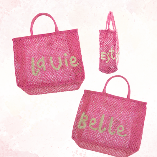 La Vie Est Belle (Bevan) Jute Bag S Berry