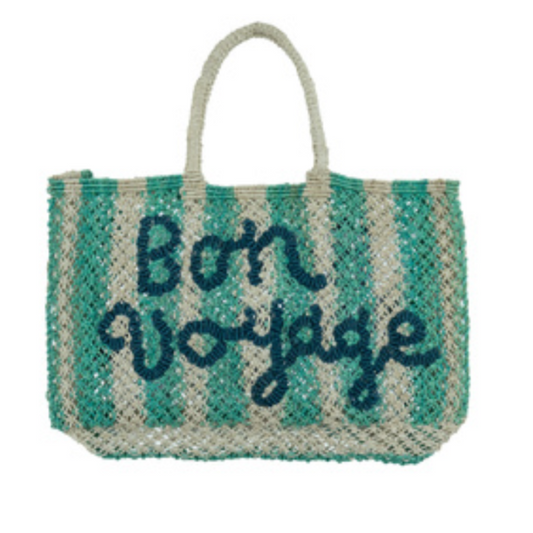 Bon Voyage Jute Bag (Lavinia Stripes) S