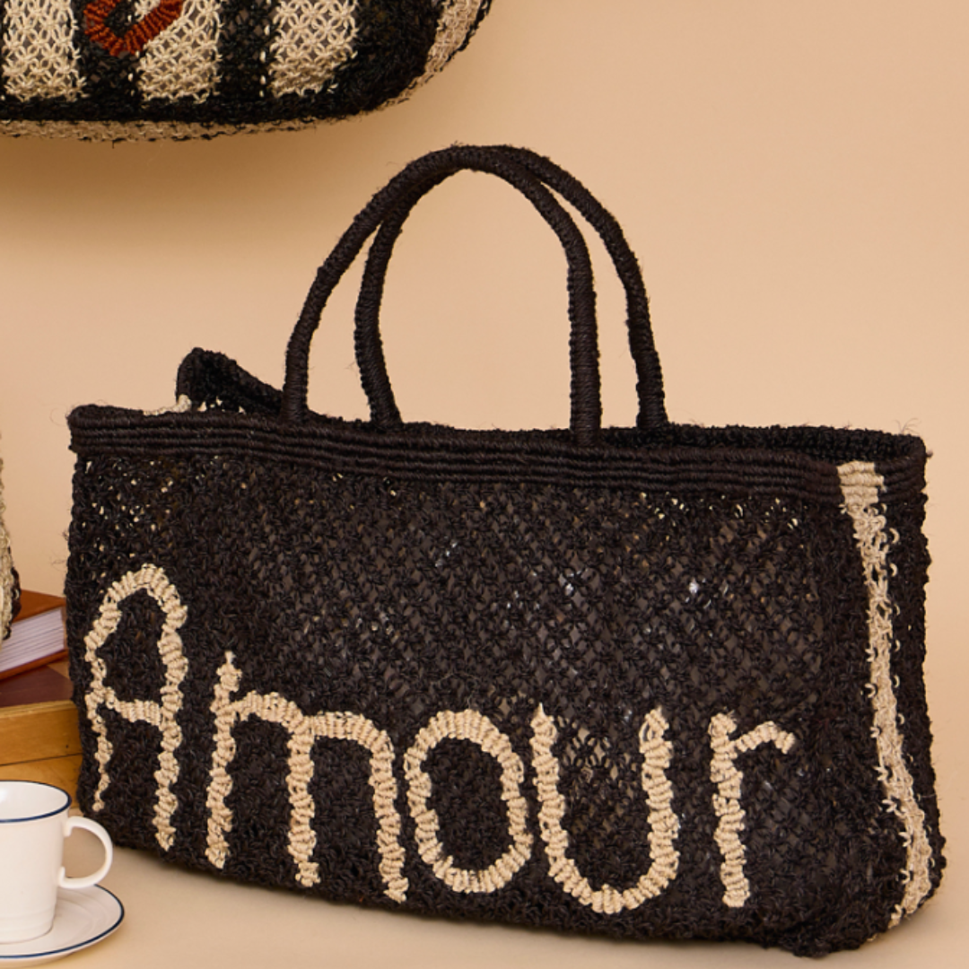 Amour Jute Bag S Black