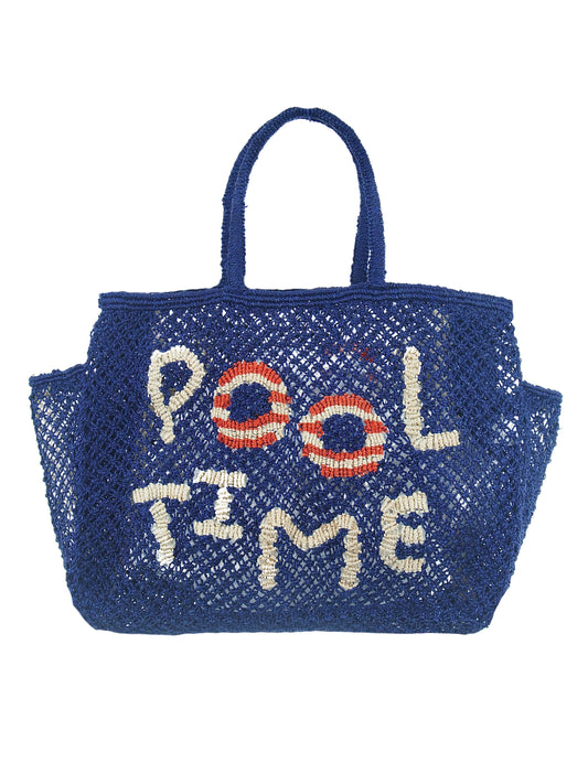 Barry Pool Time Jute Bag S Indigo