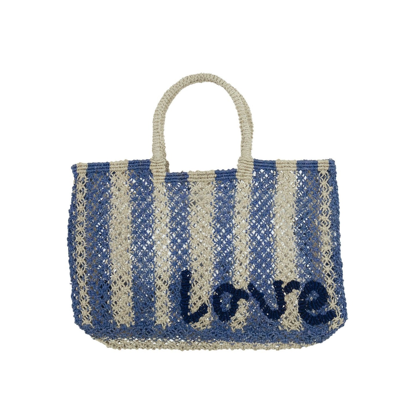 Lavinia Stripe LOVE Jute Bag