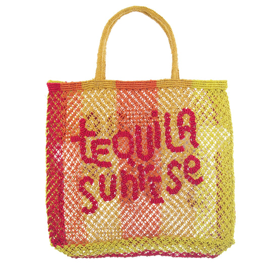 Tequila Sunrise Jute Bag L