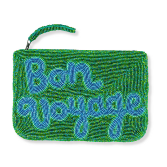 Bon Voyage Beaded Clutch