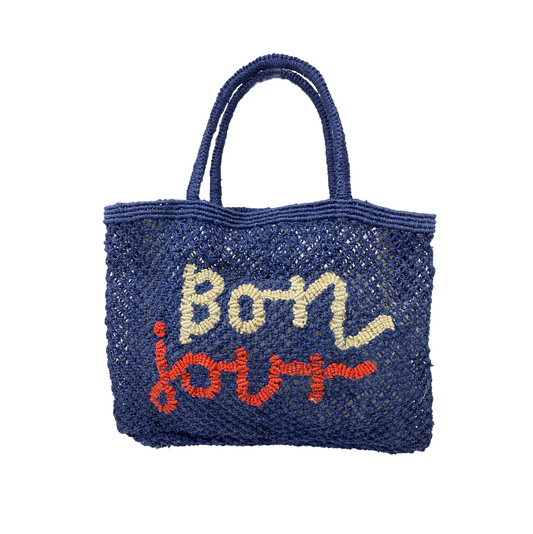 Bonjour Jute Bag S Indigo