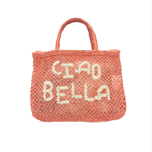 Ciao Bella Jute Bag S Peach