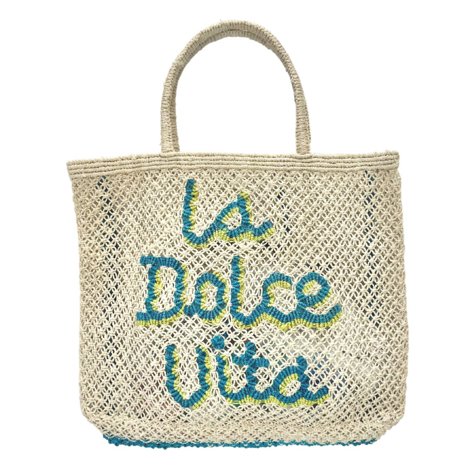 La Dolce Vita Jute Bag L Ocean